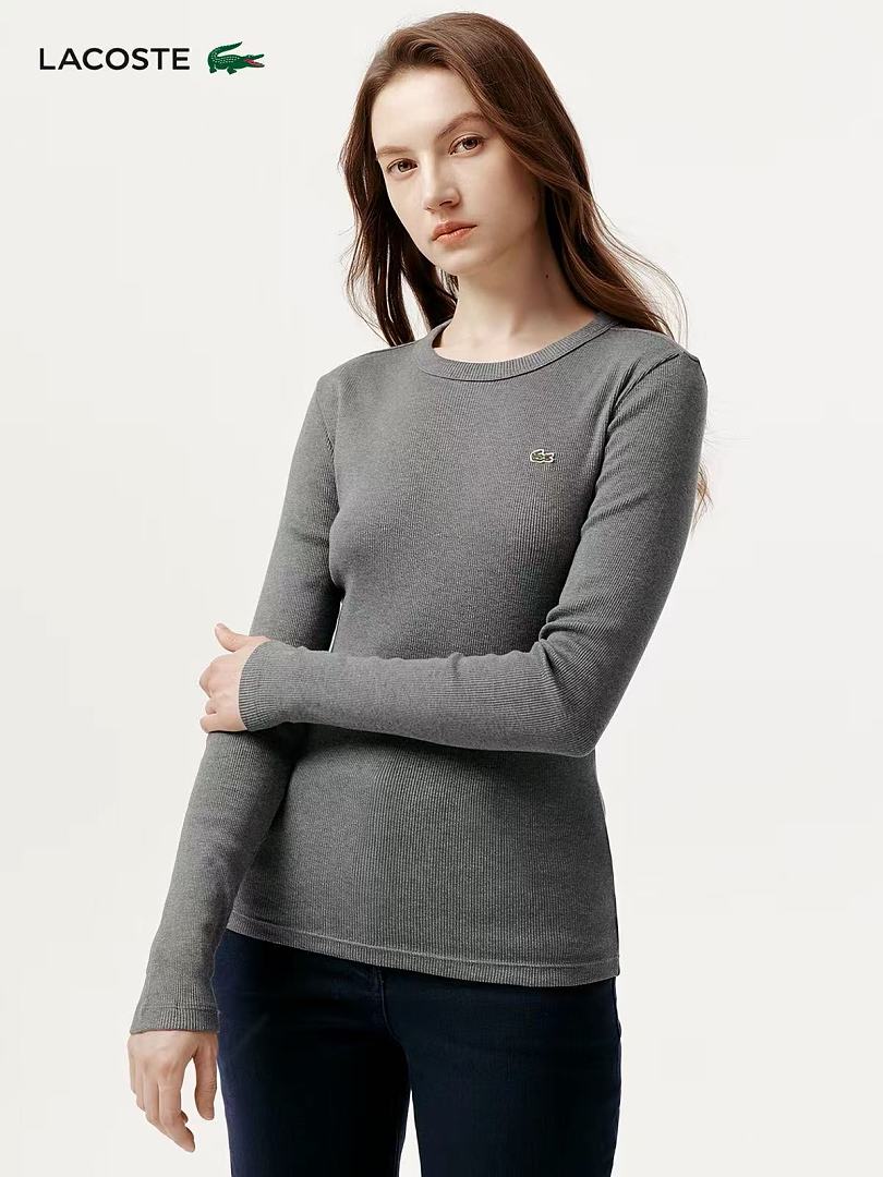 Lacoste Slim Fit Ribbed Cotton T-Shirt · A3366 — תמונה 3