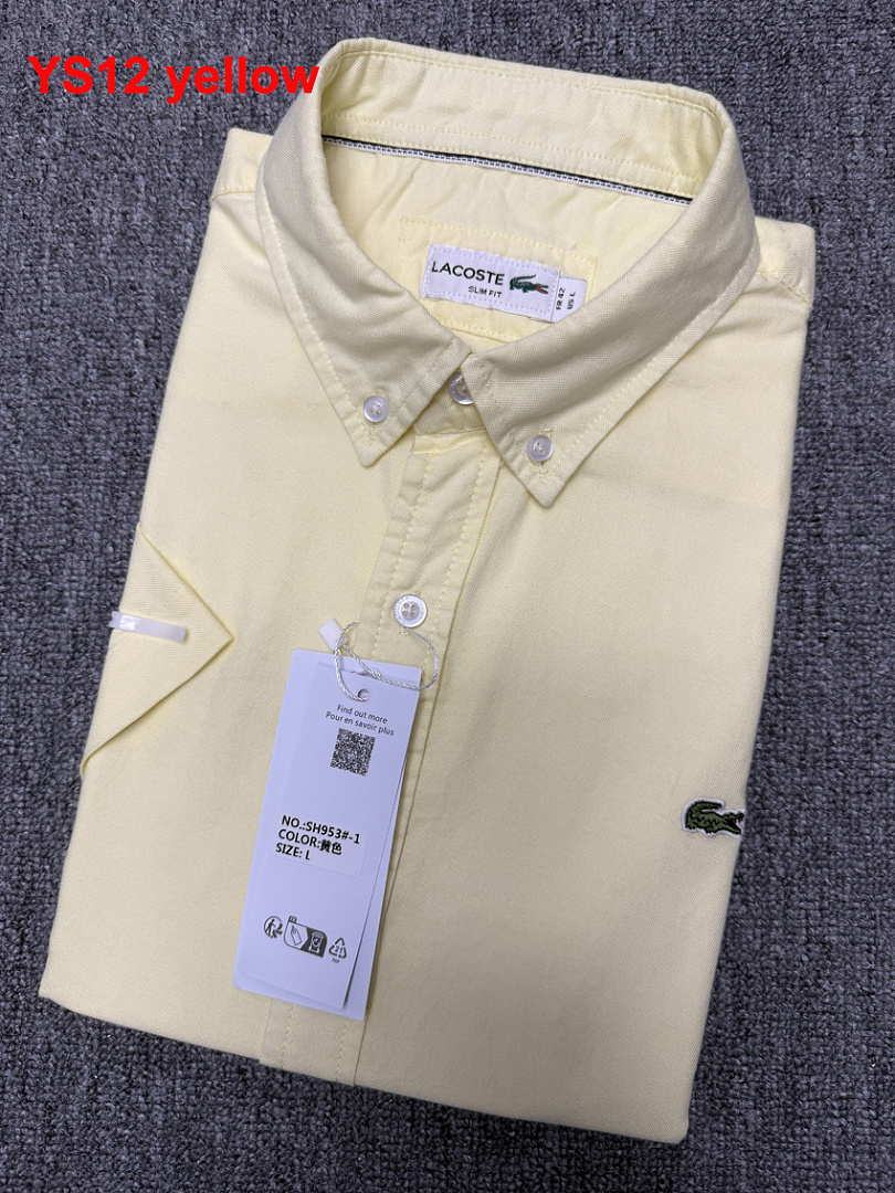 Lacoste Regular Fit Short-Sleeved Oxford Shirt · A1507 — תמונה 3