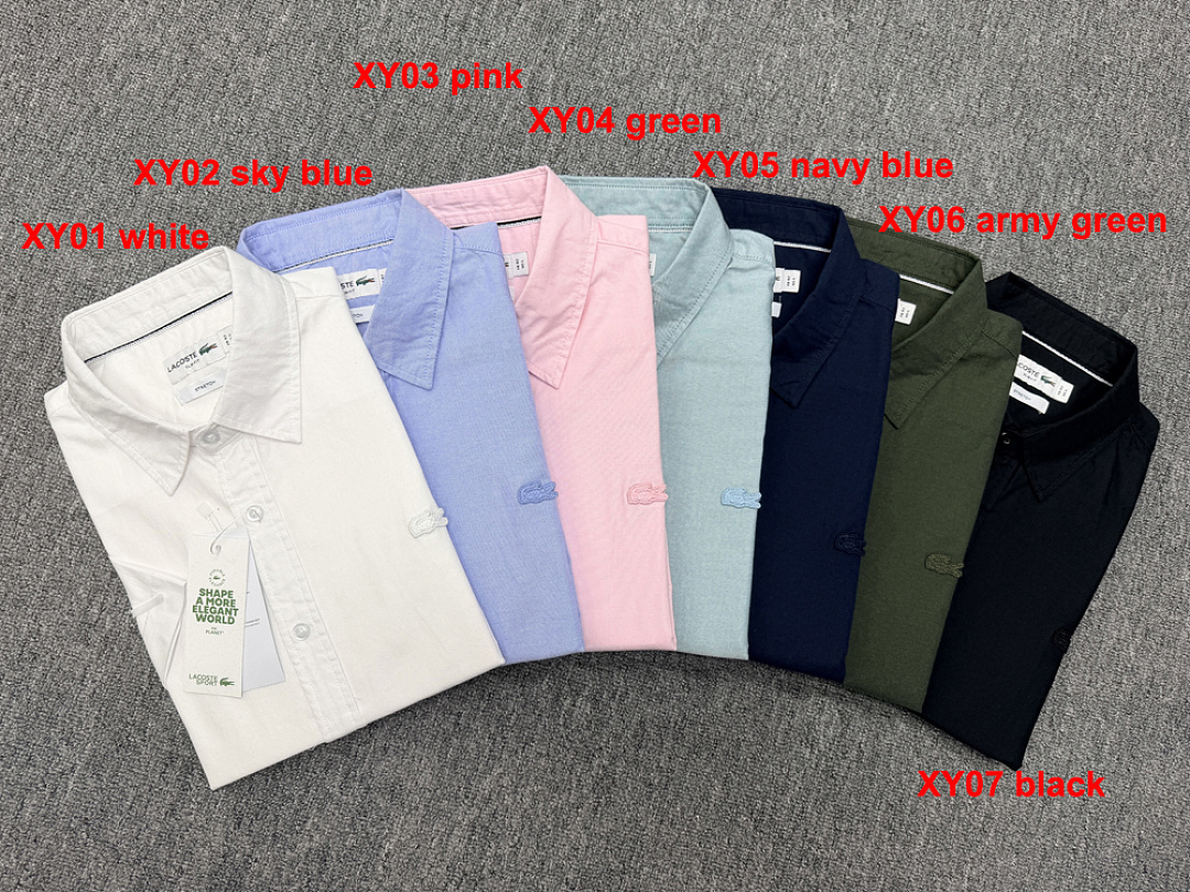 Lacoste Regular Fit Short Sleeve Oxford · A3150 — תמונה 3