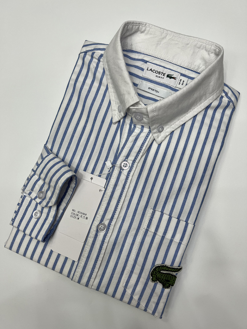 Lacoste Regular Fit Striped Oxford Shirt · A2310 — תמונה 26