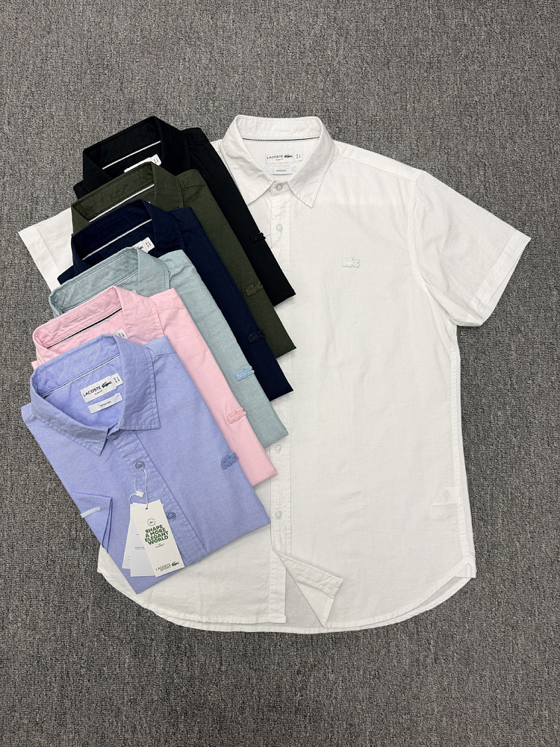 Lacoste Regular Fit Short Sleeve Oxford · A3150 — תמונה 38