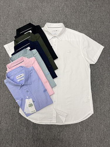 Lacoste Regular Fit Short Sleeve Oxford · A3150