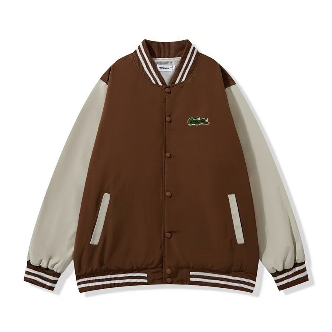 Lacoste Unisex Embroidered Badge Fleece Bomber · A2896 — תמונה 8