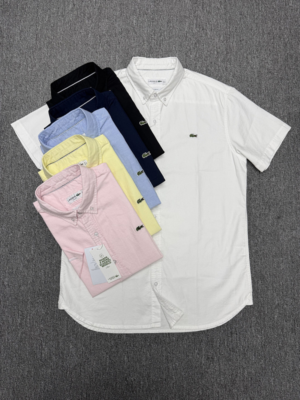Lacoste Regular Fit Short-Sleeved Oxford Shirt · A1507 — תמונה 32