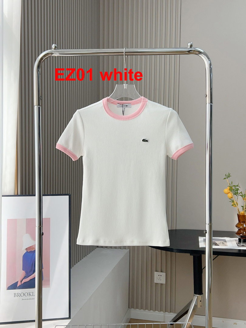 Lacoste Contrast Trim Jersey T-Shirt · A3120 — תמונה 29