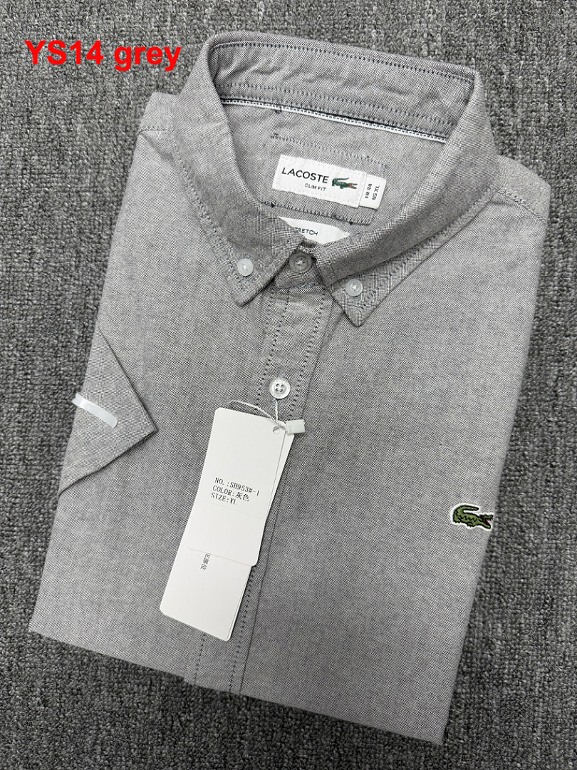 Lacoste Regular Fit Short-Sleeved Oxford Shirt · A1507 — תמונה 2
