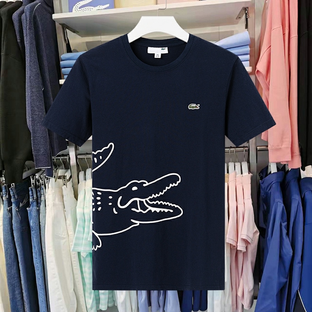 Lacoste Signature Print Cotton T-shirt · A2305 — תמונה 40