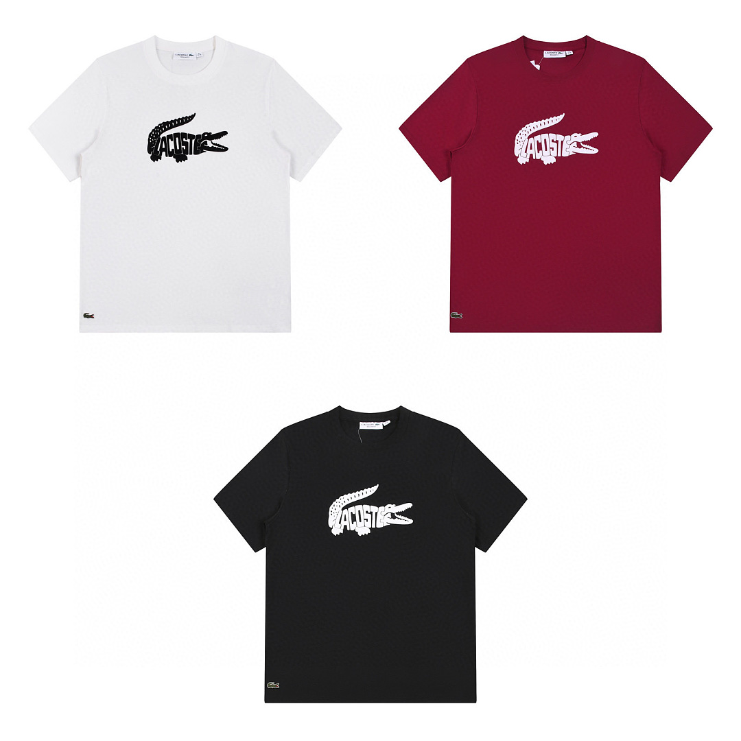Lacoste Stripe Neck T-Shirt · A3050 — תמונה 47