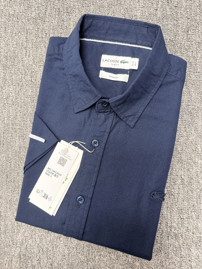 Lacoste Regular Fit Short Sleeve Oxford · A3150 — תמונה 20