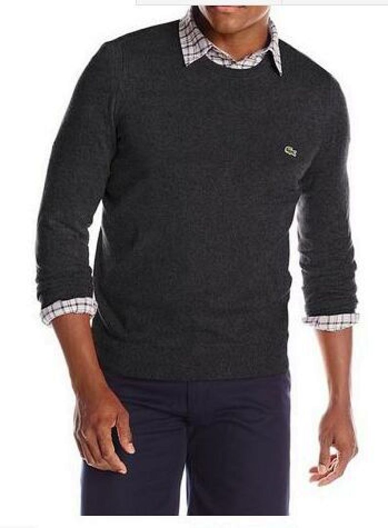 Lacoste Crew Neck Cotton Sweater · A241 — תמונה 7