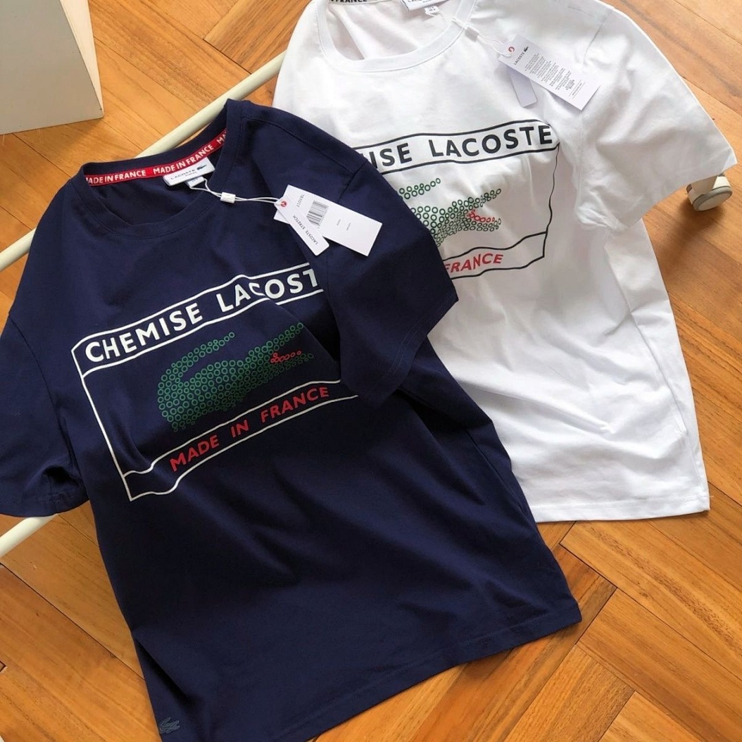 Lacoste Signature Print Cotton T-shirt · A2305 — תמונה 28