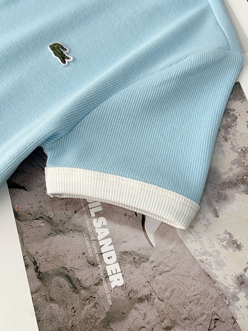 Lacoste Contrast Trim Jersey T-Shirt · A3120 — תמונה 16