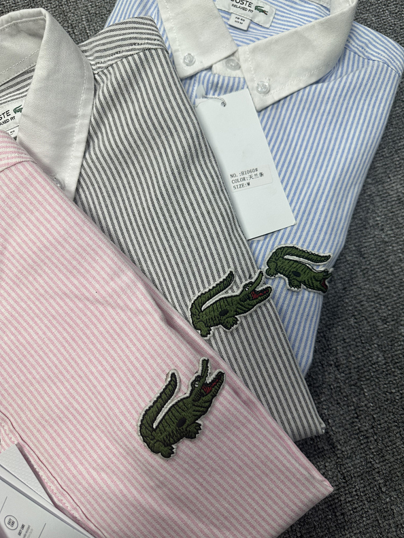 Lacoste Relaxed Fit Striped Oxford Shirt · A2532 — תמונה 10