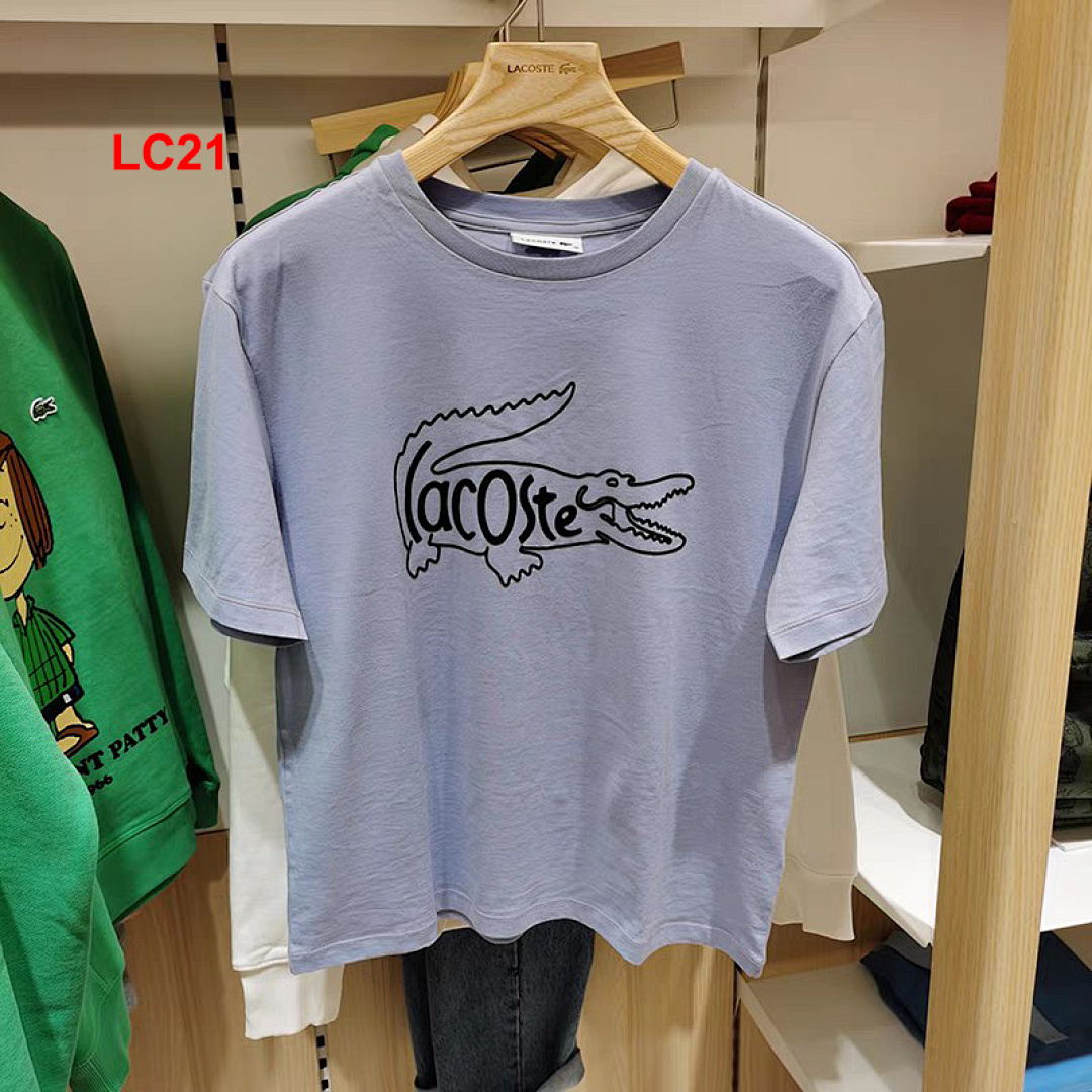 Lacoste Signature Print Cotton T-shirt · A2305 — תמונה 8