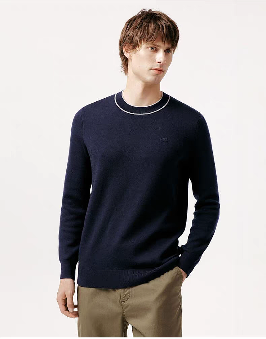 Lacoste Men's Crew Neck Cotton Sweater · A3472 — תמונה 3