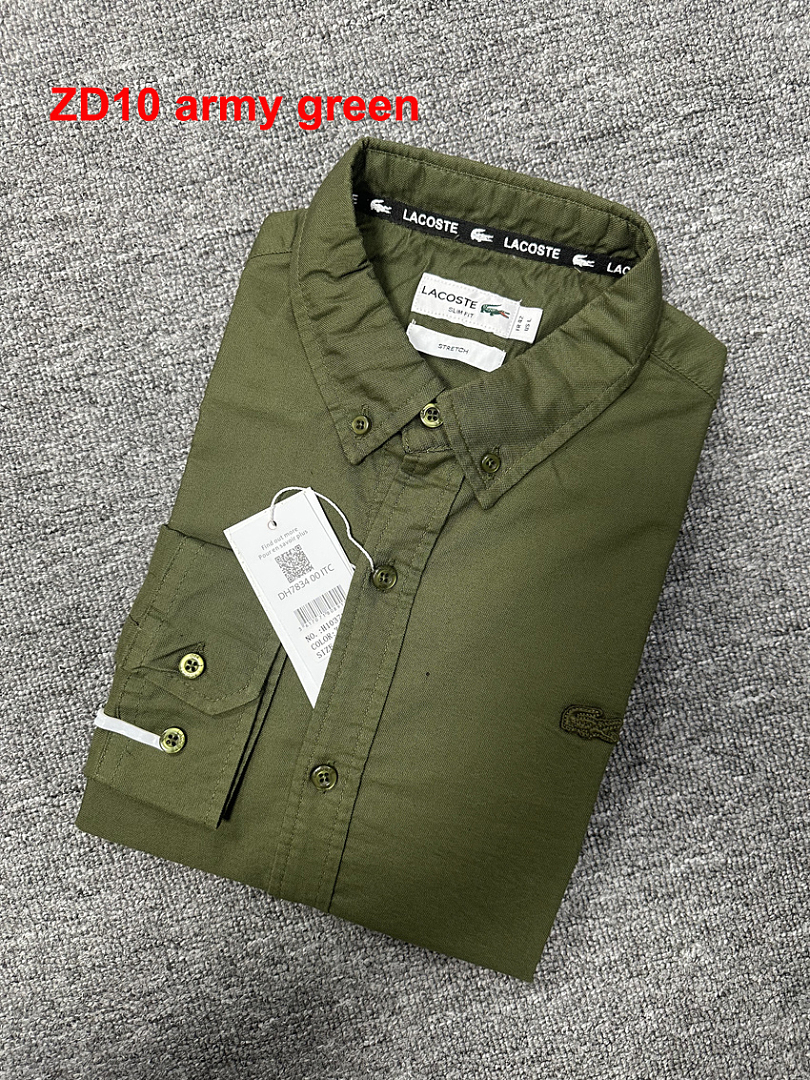 Lacoste Regular Fit Oxford Cotton Shirt · A2204 — תמונה 2