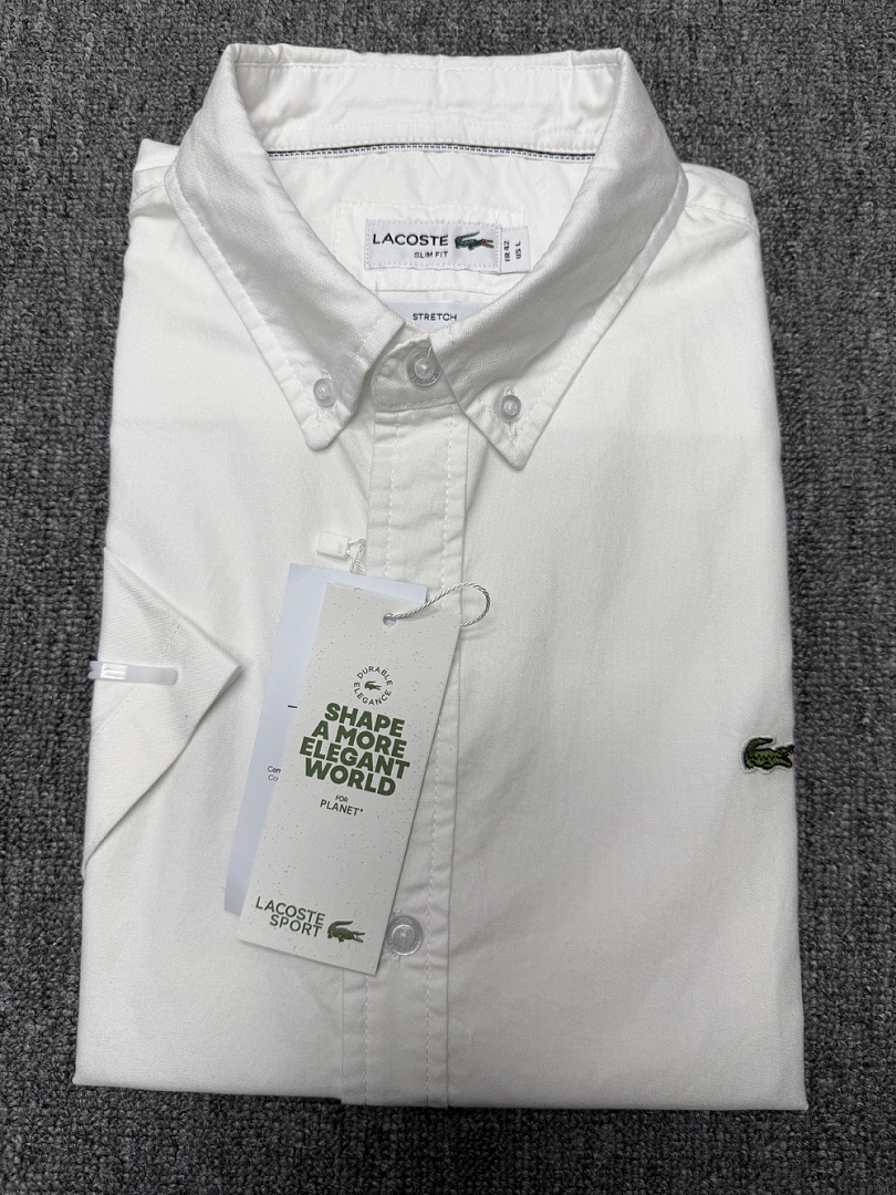 Lacoste Regular Fit Short-Sleeved Oxford Shirt · A1507 — תמונה 21