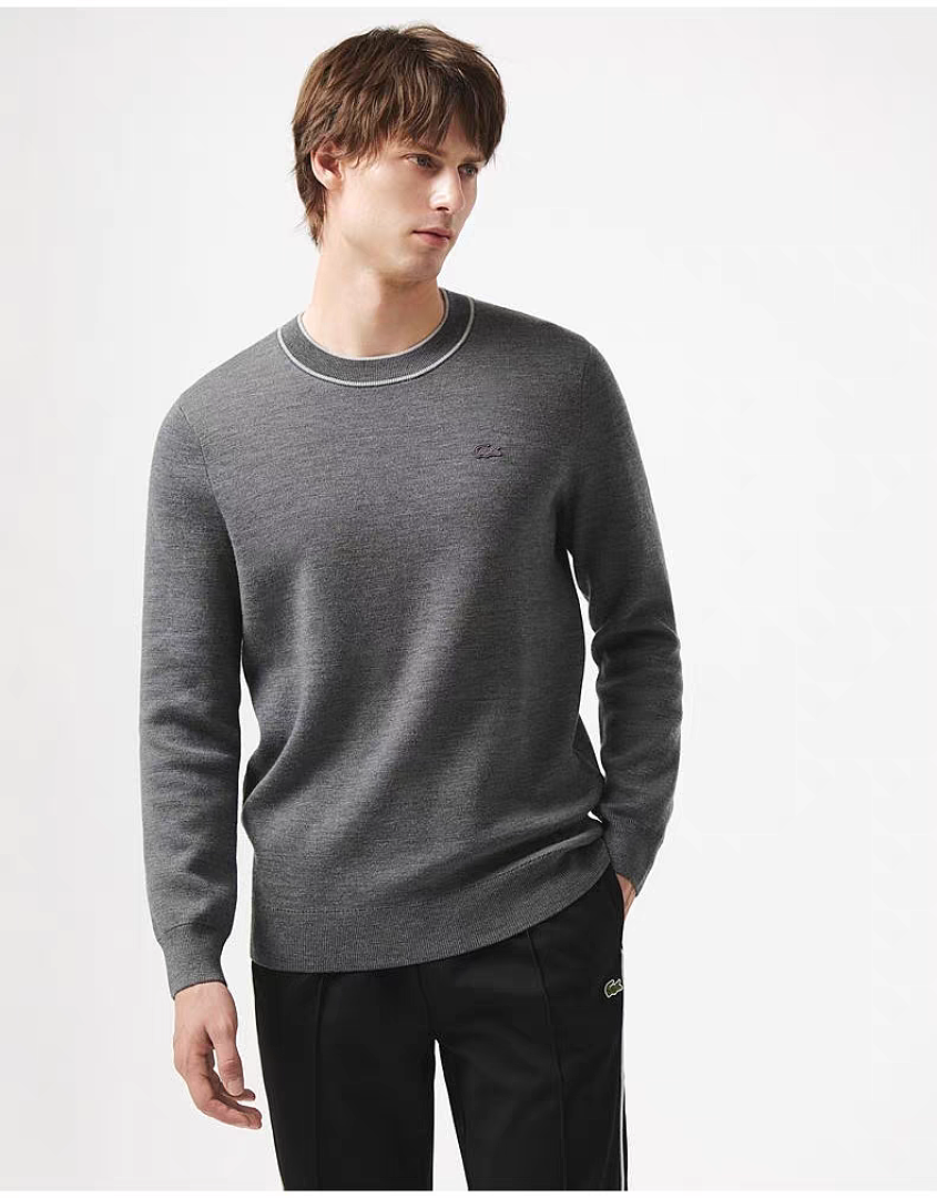 Lacoste Men's Crew Neck Cotton Sweater · A3472 — תמונה 2
