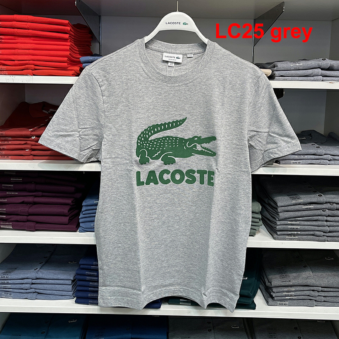 Lacoste Signature Print Cotton T-shirt · A2305 — תמונה 5