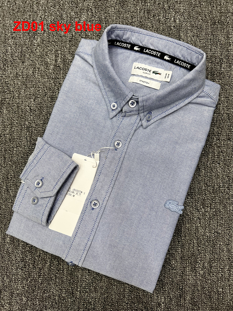 Lacoste Regular Fit Oxford Cotton Shirt · A2204 — תמונה 3