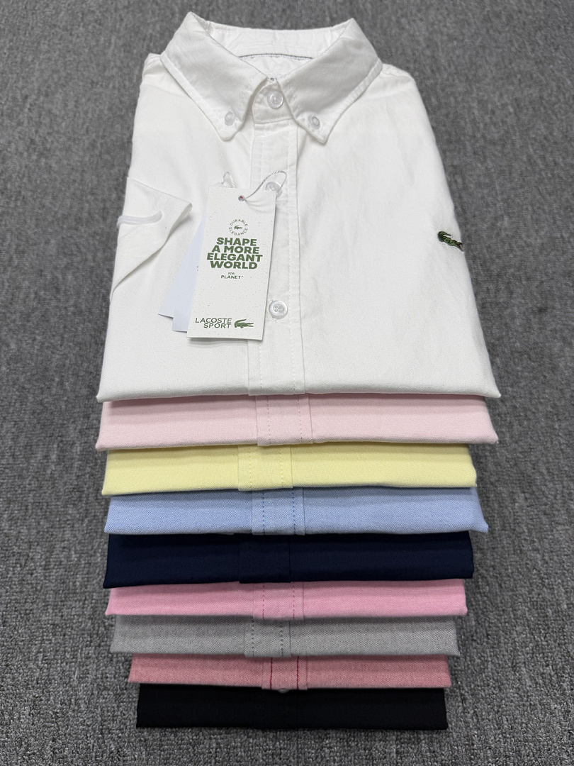 Lacoste Regular Fit Short-Sleeved Oxford Shirt · A1507 — תמונה 25