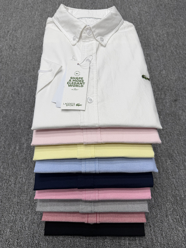 Lacoste Regular Fit Short-Sleeved Oxford Shirt · A1507 — תמונה 26