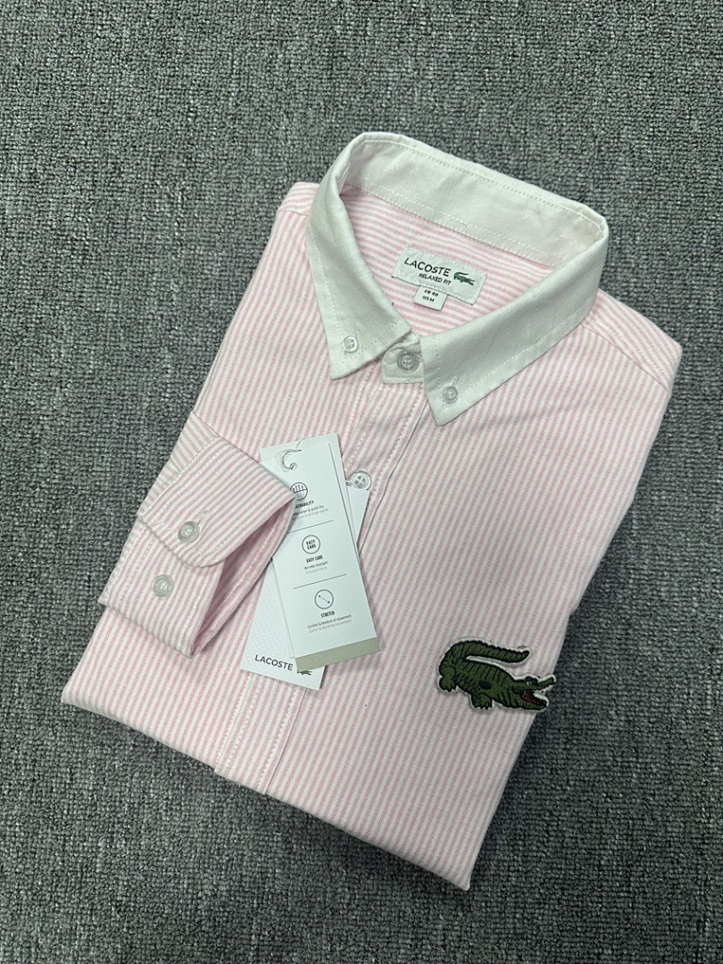 Lacoste Relaxed Fit Striped Oxford Shirt · A2532 — תמונה 4