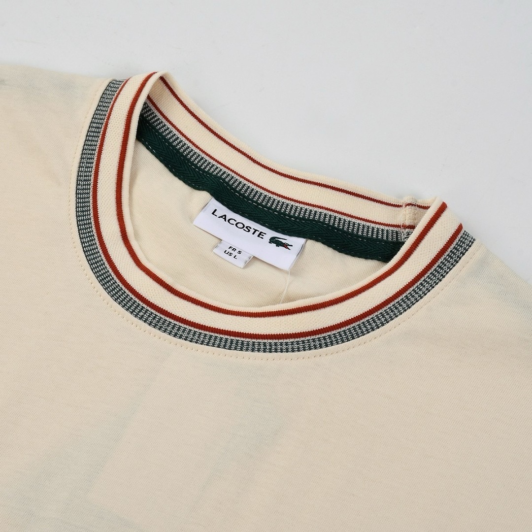 Lacoste Stripe Neck T-Shirt · A3050 — תמונה 69