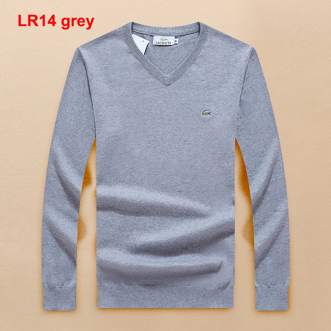 Lacoste Men's Cotton V-Neck Sweater · A532 — תמונה 4