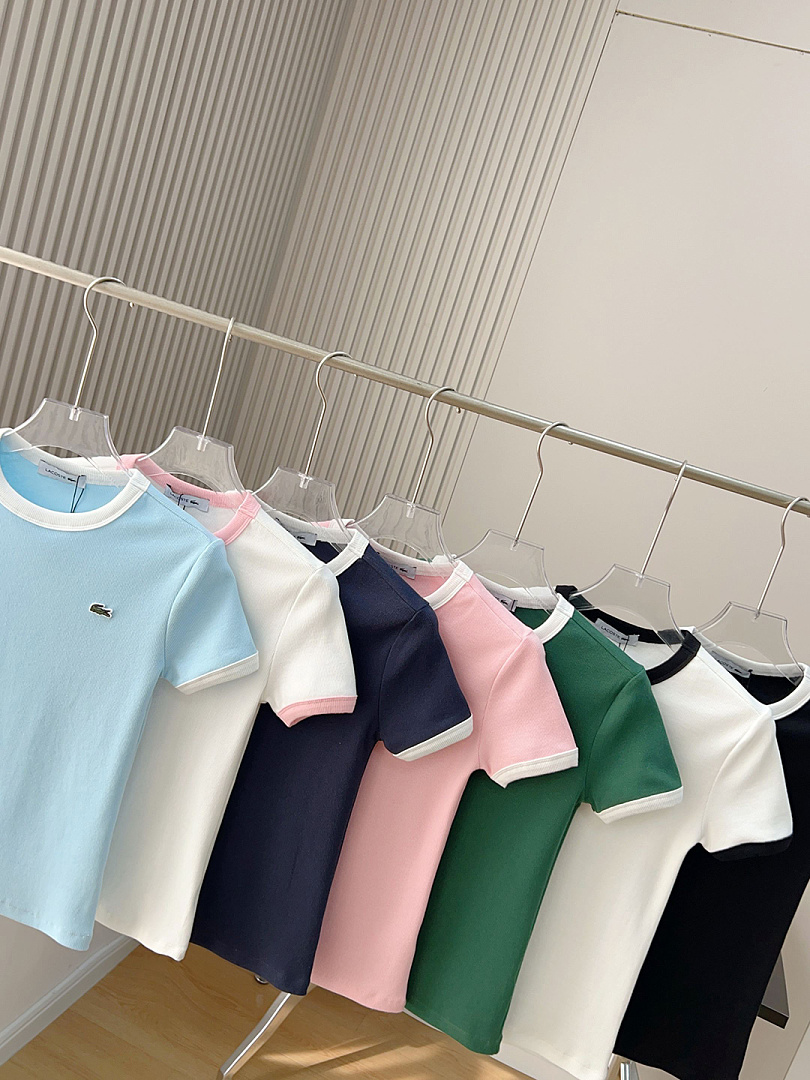 Lacoste Contrast Trim Jersey T-Shirt · A3120 — תמונה 19