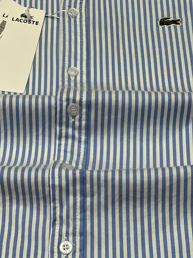 Lacoste Regular Fit Striped Pinpoint Shirt · A1882 — תמונה 20