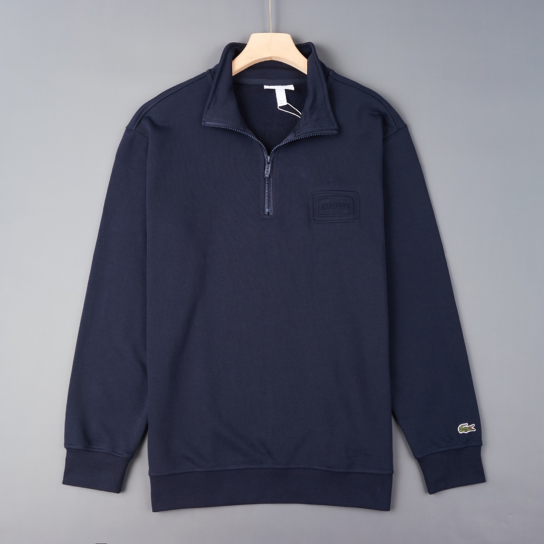 Lacoste High Neck Embossed Zipped Sweatshirt · A3389 — תמונה 15