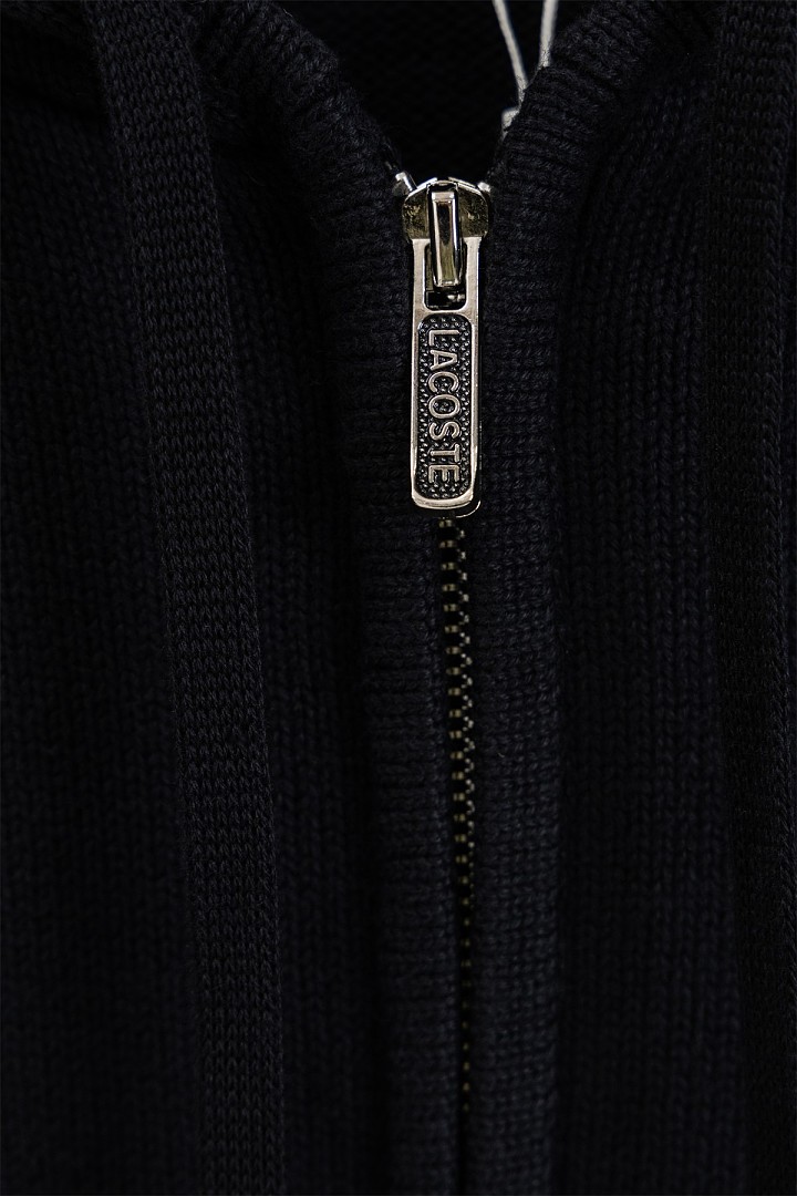 Lacoste Zip-Up Piqué Hoodie · A3473 — תמונה 7