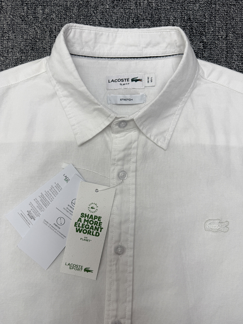 Lacoste Regular Fit Short Sleeve Oxford · A3150 — תמונה 4