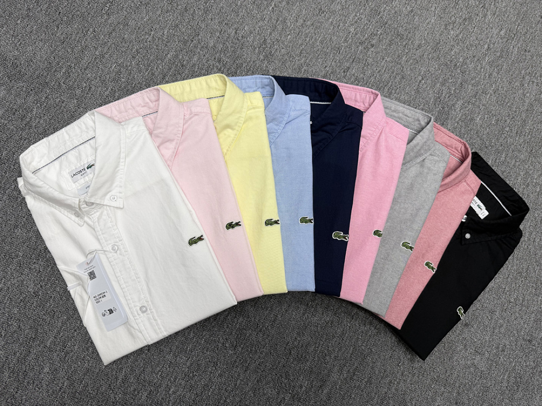 Lacoste Regular Fit Short-Sleeved Oxford Shirt · A1507 — תמונה 35