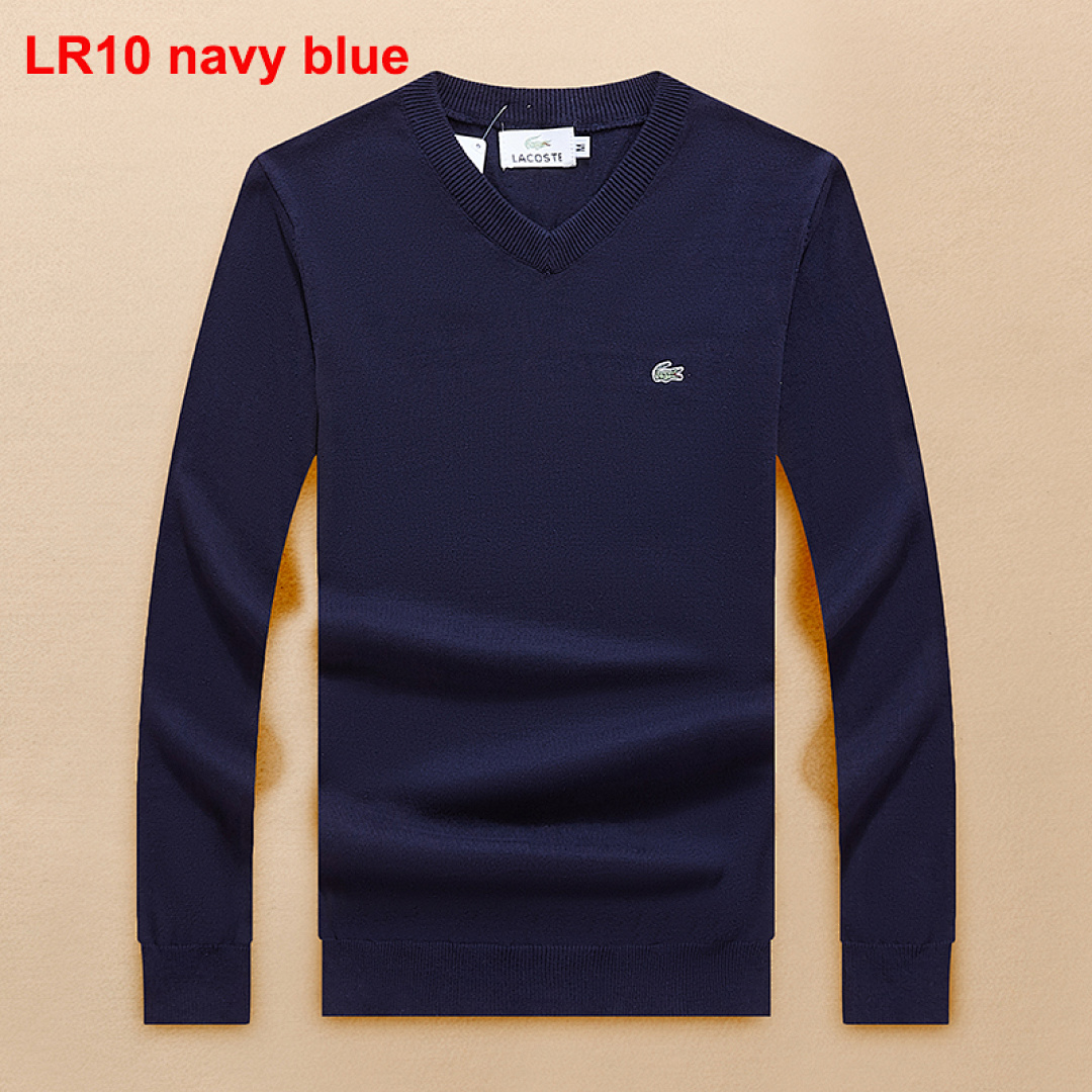 Lacoste Men's Cotton V-Neck Sweater · A532 — תמונה 8