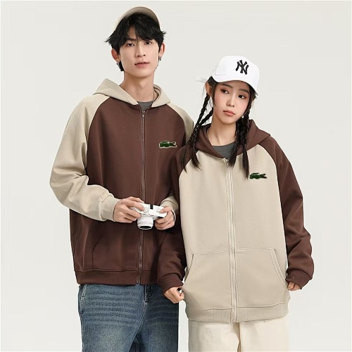 Lacoste Zip-Up Colorblock Hoodie · A2897