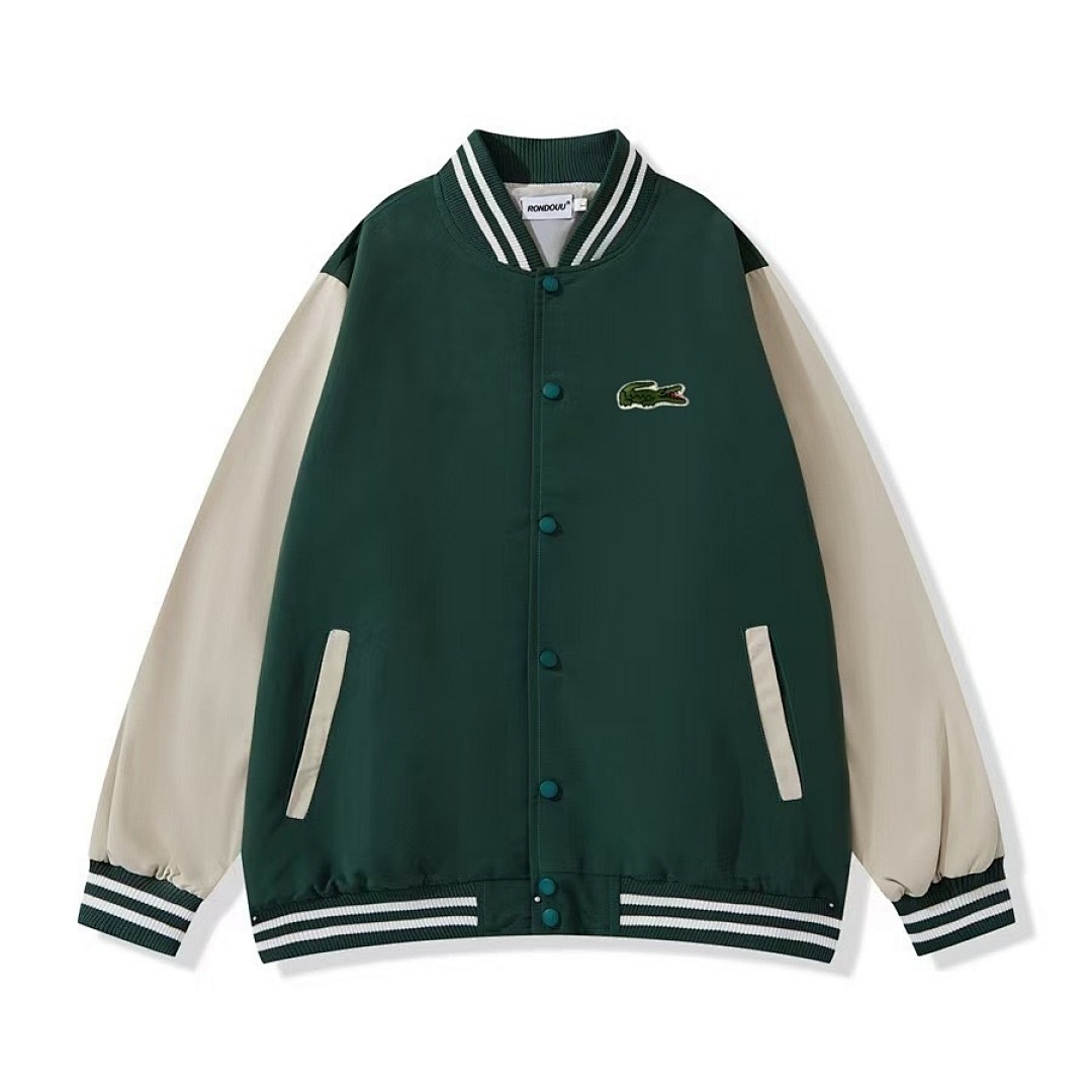 Lacoste Unisex Embroidered Badge Fleece Bomber · A2896 — תמונה 4