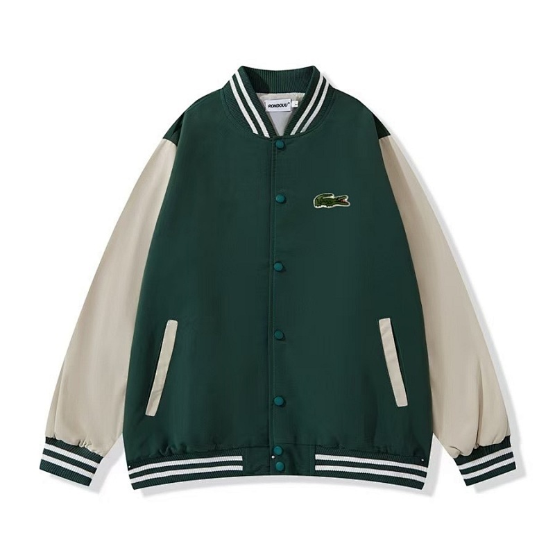 Lacoste Unisex Embroidered Badge Fleece Bomber · A2896 — תמונה 5