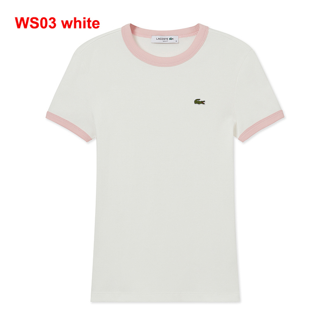 Lacoste Contrast Trim Jersey T-Shirt · A2505 — תמונה 3