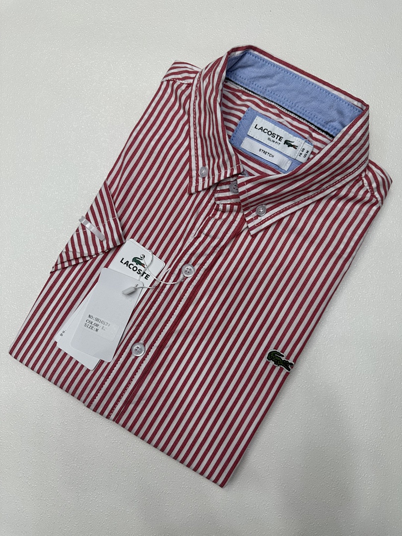 Lacoste Regular Fit Striped Pinpoint Shirt · A1882 — תמונה 4
