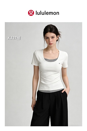 Lululemon Wundermost Ultra-Soft Nulu Scoop-Neck T-Shirt · A3140