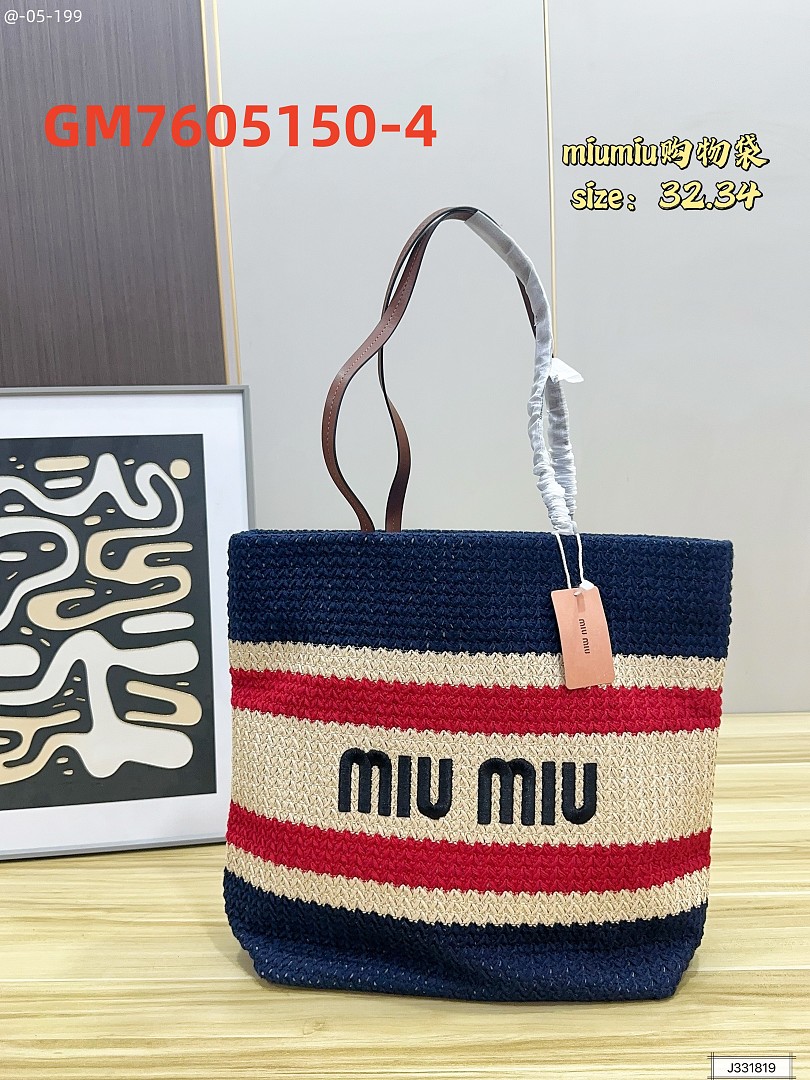 miumiu GM7605150，SIZE：32*34CM