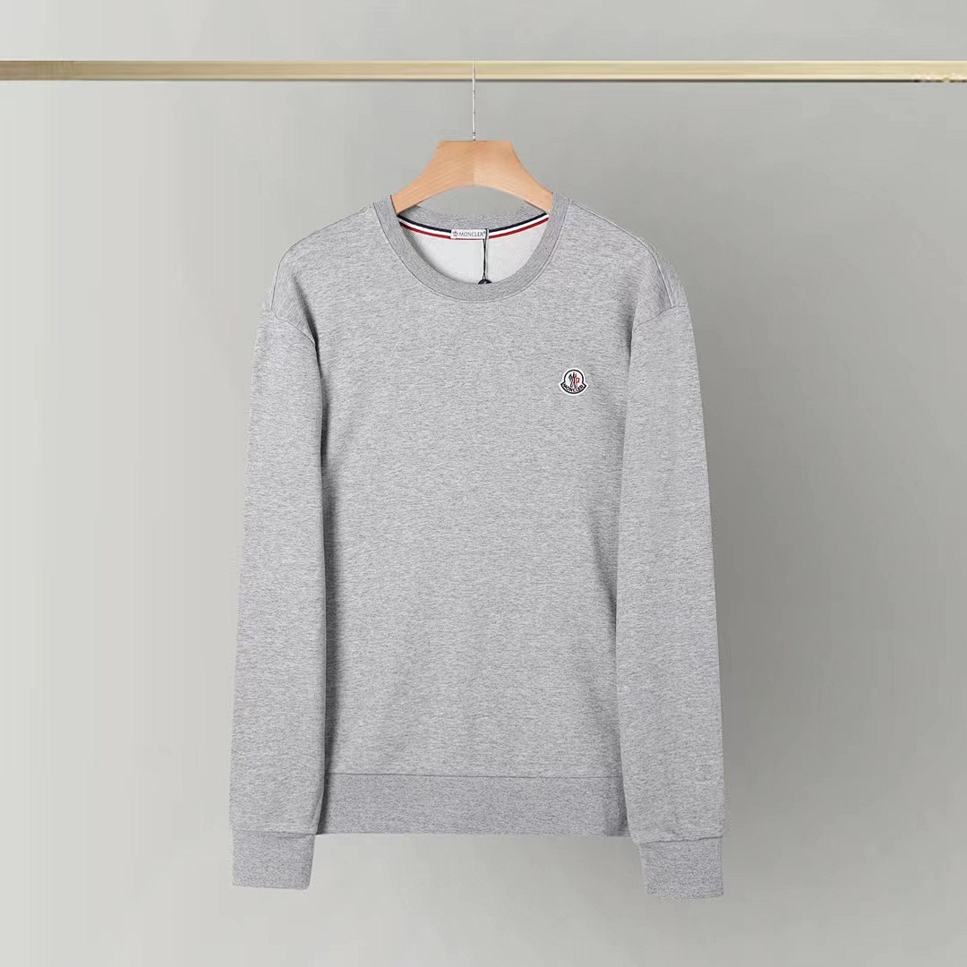 Moncler Logo Patch Cotton Sweatshirt · A2102 — תמונה 8