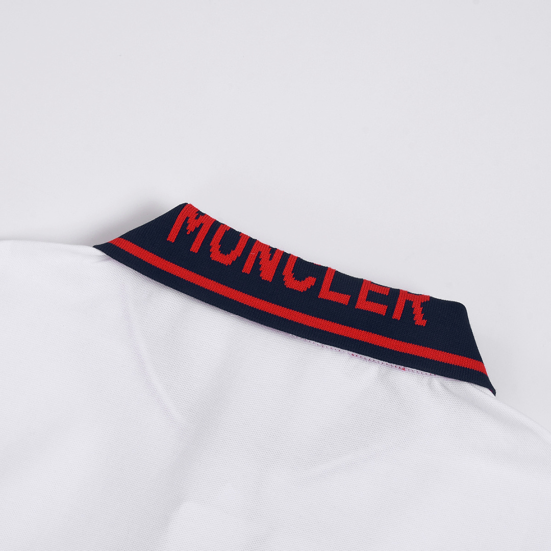 Moncler Tricolor-Trimmed Cotton Piquet Polo Shirt · A3237 — תמונה 16