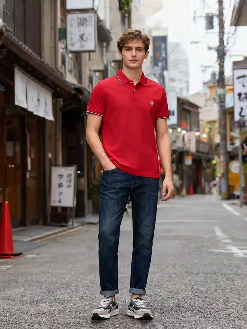 Moncler Logo Patch Cotton Piquet Polo · A3013 — תמונה 60