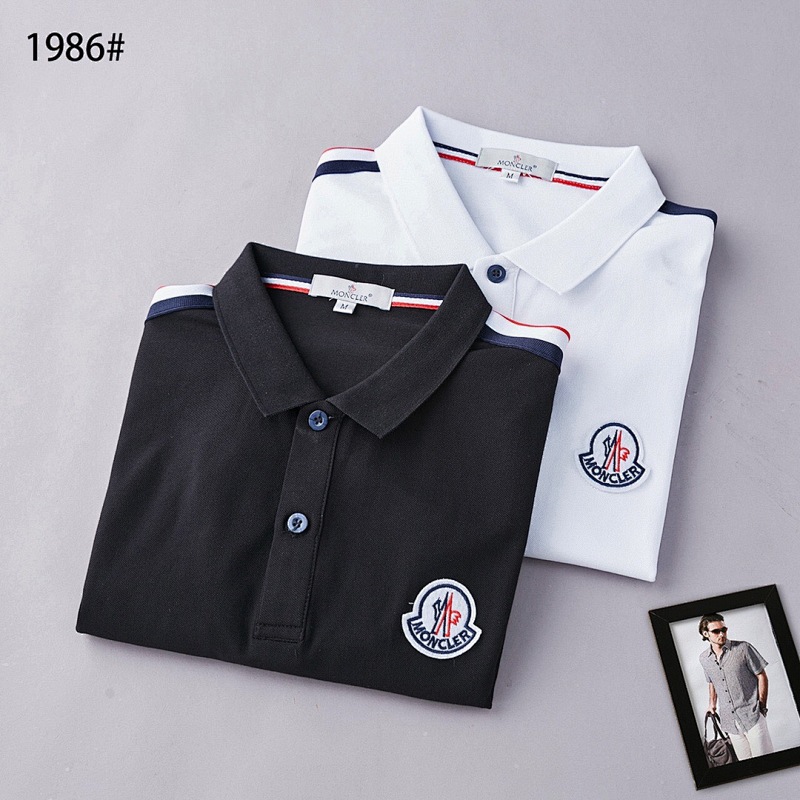 Moncler Tricolor-Trimmed Cotton Piquet Polo Shirt · A2432 — תמונה 21