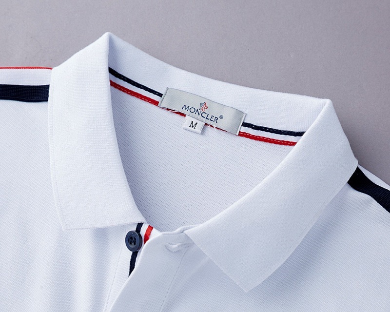 Moncler Tricolor-Trimmed Cotton Piquet Polo Shirt · A2432 — תמונה 15