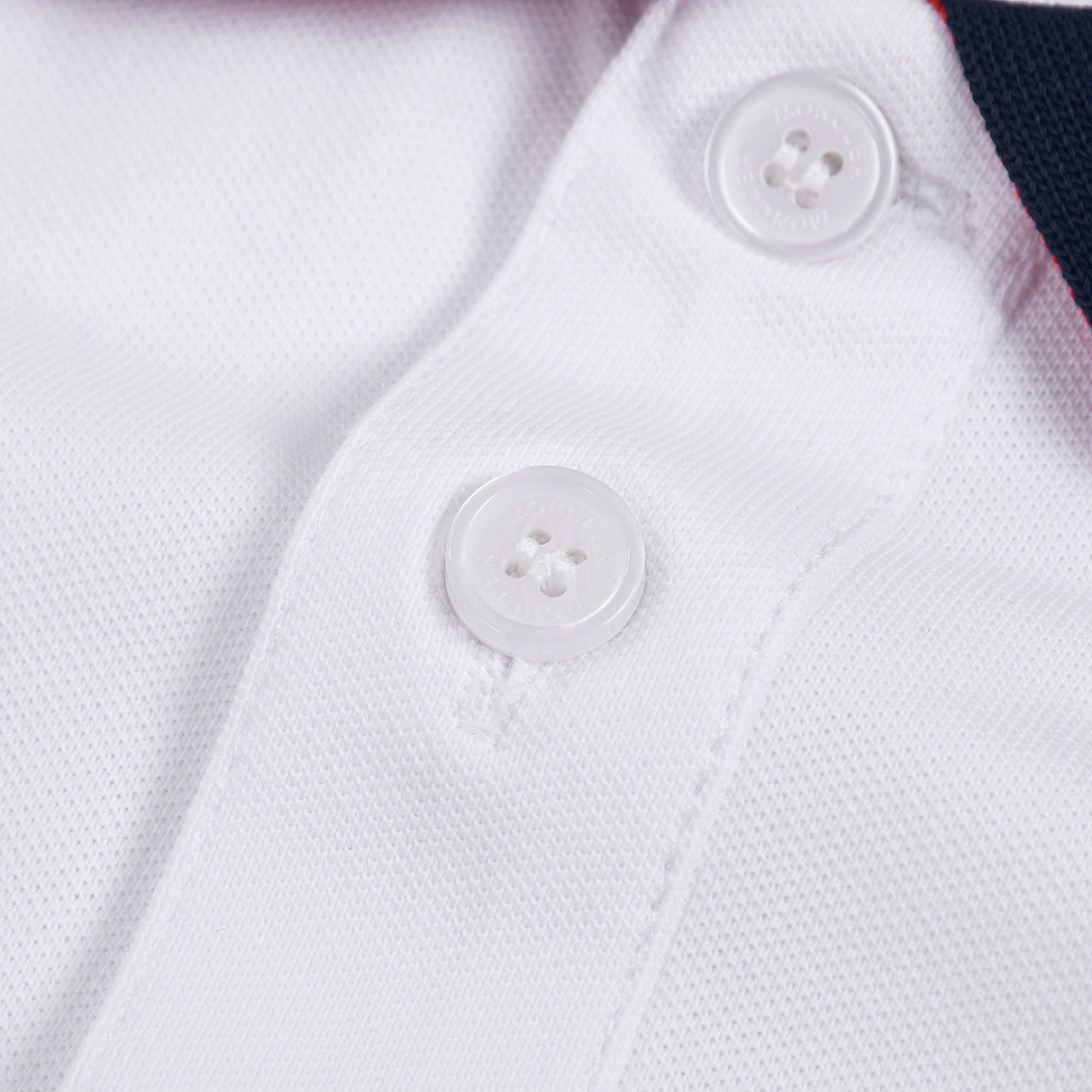 Moncler Tricolor-Trimmed Cotton Piquet Polo Shirt · A3237 — תמונה 24