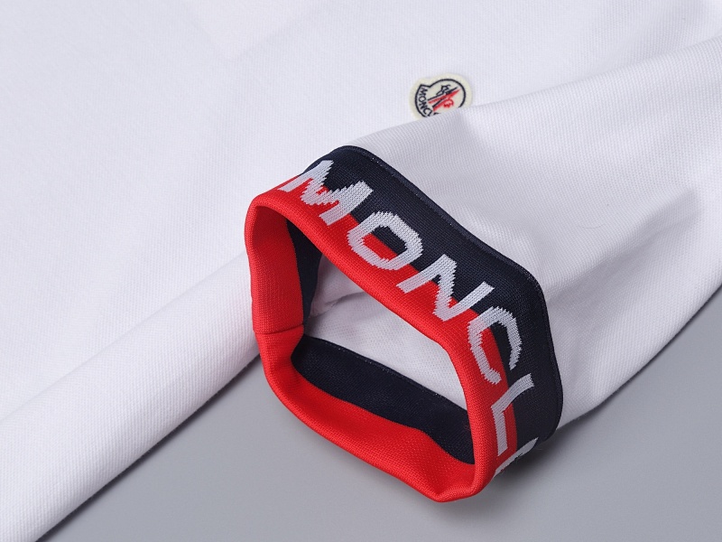 Moncler Tricolor-Trimmed Cotton Piquet Polo Shirt · A3014 — תמונה 11